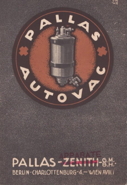 Pallas Autovac Unterdruck Brennstoff Förderung 7.1921