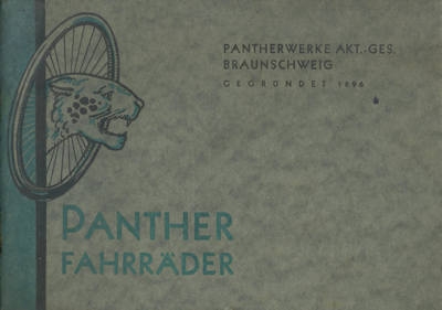 Panther Fahrrad Prospekt 1910