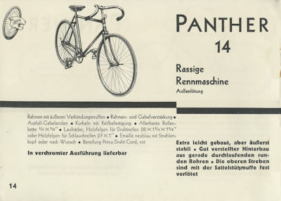 Panther bicycle brochure 1910