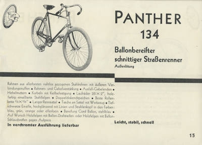 Panther bicycle brochure 1910