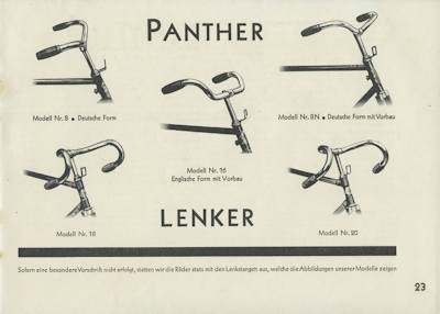 Panther Fahrrad Prospekt 1910