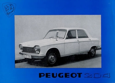 Peugeot 204 brochure 1965