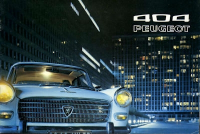 Peugeot 404 brochure 1972