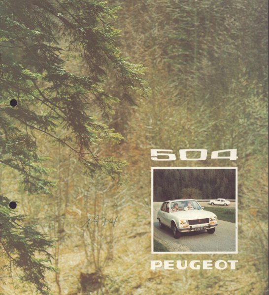 Peugeot 504 Prospekt 1974