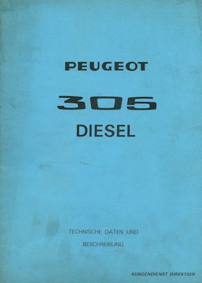 Peugeot 305 Diesel Technische Daten 1978