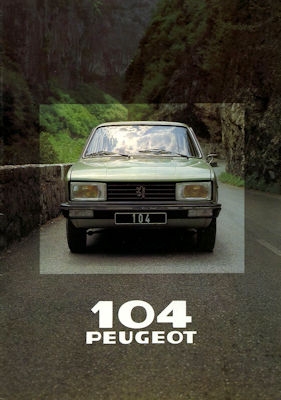 Peugeot 104 brochure 1980