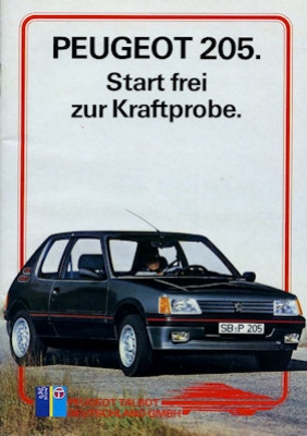 Peugeot 205 Prospekt 1983