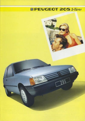 Peugeot 205 3-Türer Prospekt 1985