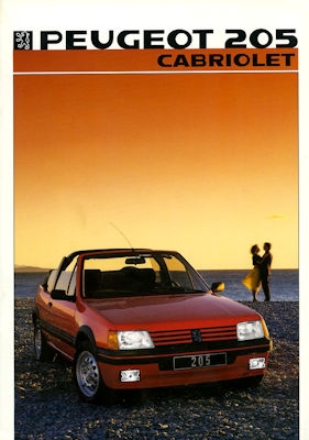 Peugeot 205 Cabriolet Prospekt 1986