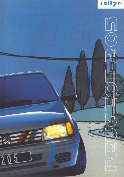 Peugeot 205 Rallye Prospekt 1986
