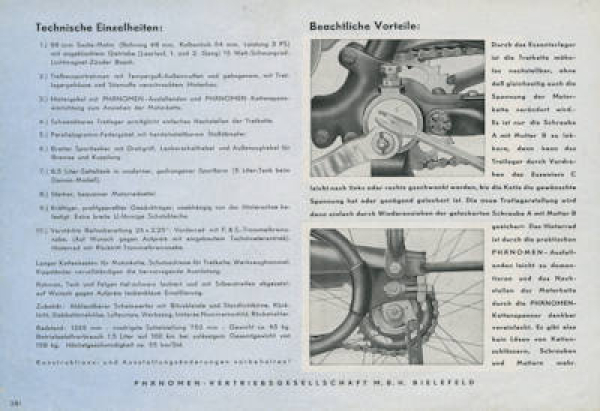 Phänomen BOB Prospekt ca. 1936