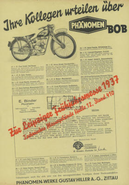 Phänomen BOB Prospekt 2.1937