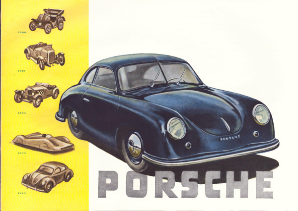 Posche 356 Prospekt ca. 1951 e