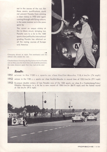 Porsche 356 Prospekt 7.1953 e