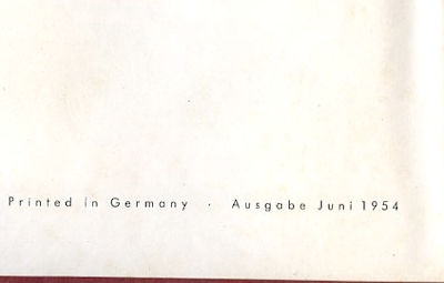 Porsche 356 Bedienungsanleitung 6.1954