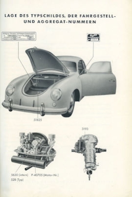 Porsche 356 Pre A Reparaturanleitung 1954