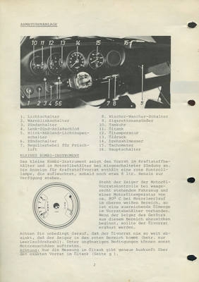 Porsche 911 Carrera RSR Bedienungsanleitung 1974