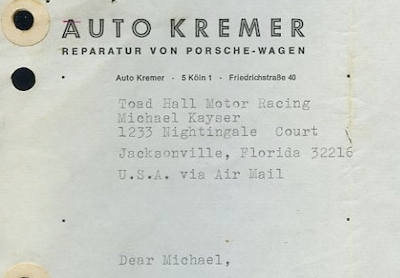 Porsche 911 Carrera RSR Bedienungsanleitung 1974