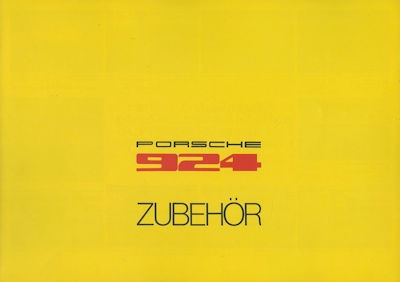 Porsche 924 Zubehör Prospekt ca. 1976