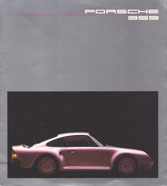 Porsche 959 Prospekt 1986 e