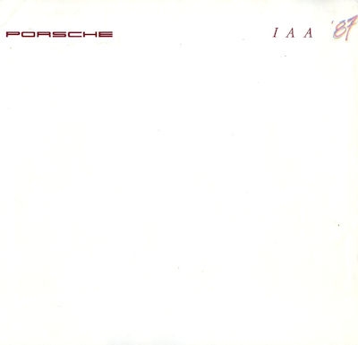 Porsche IAA Programm 8.1987