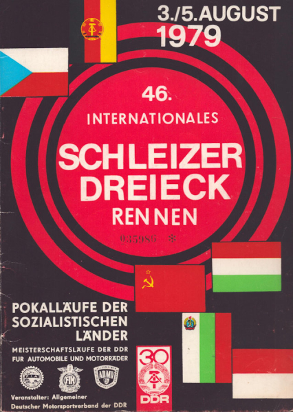 Programm 46. Schleizer Dreieck-Rennen 3.-5.8.1979