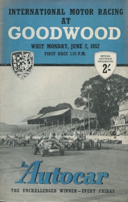 Program Goodwood International Motor Racing 2.6.1952