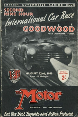 Programm Goodwood International Car Race Meeting 22.8.1953
