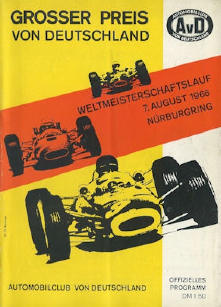 Programm Nürburgring 7.8.1966