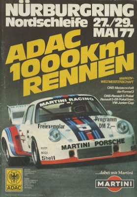 Programm Nürburgring 27./29.5.1977