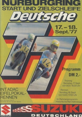 Programm Nürburgring 17./18.9.1977