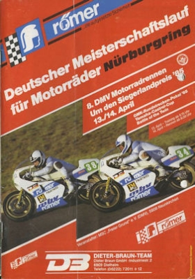 Programm Nürburgring 13./14.4.1985