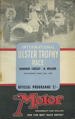 Program International Ulster Trophy Race 16.5.1953