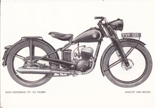 Puch Typ 125 Ersatzteilliste 6.1948