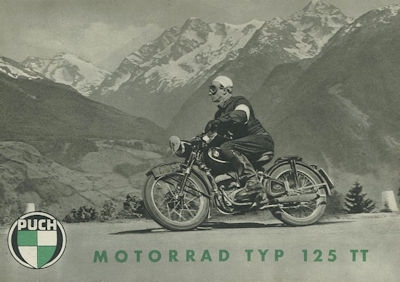 Puch Typ 125 TT Prospekt 8.1951