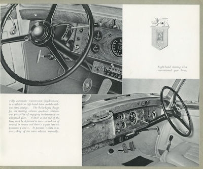 Rolls-Royce Silver Dawn brochure ca. 1953