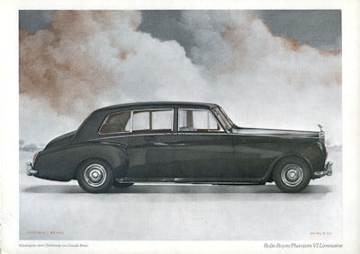 Rolls-Royce Phantom VI Limousine brochure 1968