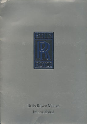 Rolls-Royce Pressemappe IAA 9.1983