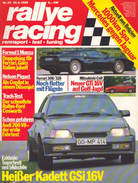Rallye Racing 1988 Heft 20