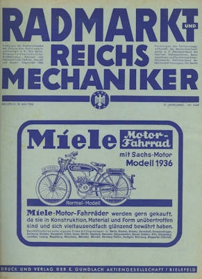 Radmarkt und Reichsmechaniker 1936 div. Zeitschriften