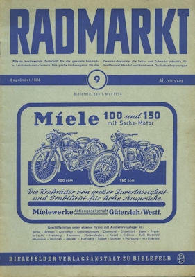 Radmarkt 1954 Heft 9