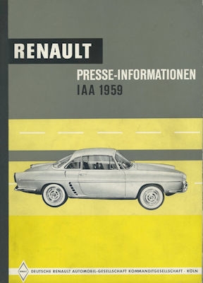 Renault presskit IAA 9.1959