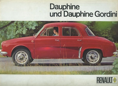 Renault Dauphine / Gordini Prospekt 1963