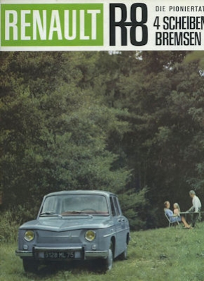 Renault 8 Prospekt ca. 1963