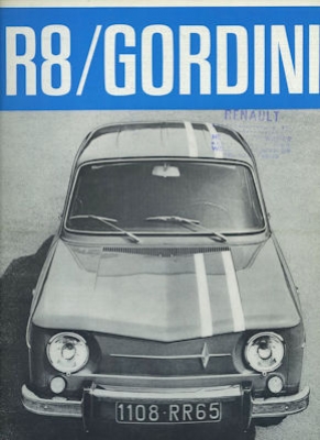 Renault 8 Gordini Prospekt 1965