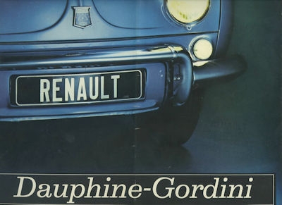 Renault Dauphine Gordini Prospekt 1966