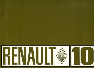 Renault 10 Prospekt ca. 1967