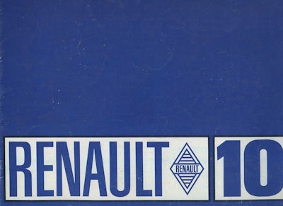 Renault 10 Prospekt ca. 1967