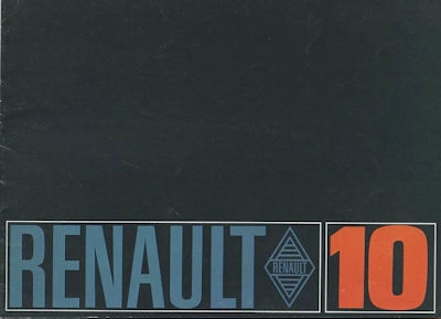 Renault 10 Prospekt ca. 1967