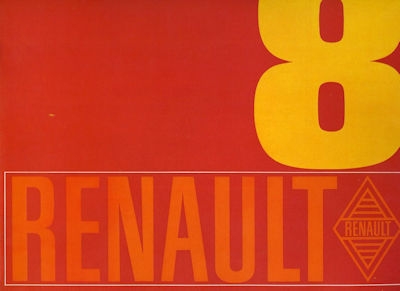 Renault 8 brochure ca. 1970